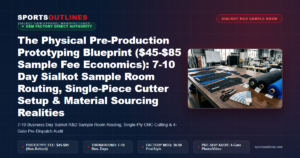 The Physical Pre-Production Prototyping Blueprint ($45-$85 Sample Fee Economics): 7-10 Day Sialkot Sample Room Routing, Single-Piece Cutter Setup & Material Sourcing Realities - Sports Outlines Sialkot Manufacturer