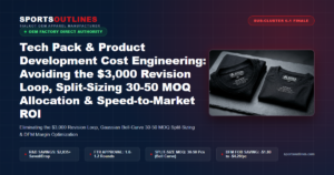 Tech Pack & Product Development Cost Engineering: Avoiding the $3,000 Revision Loop, Split-Sizing 30-50 MOQ Allocation & Speed-to-Market ROI - Sports Outlines Sialkot Manufacturer