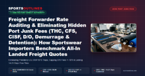 Freight Forwarder Rate Auditing & Eliminating Hidden Port Junk Fees (THC, CFS, CISF, D/O, Demurrage & Detention): How Sportswear Importers Benchmark All-In Landed Freight Quotes - Sports Outlines Sialkot Manufacturer