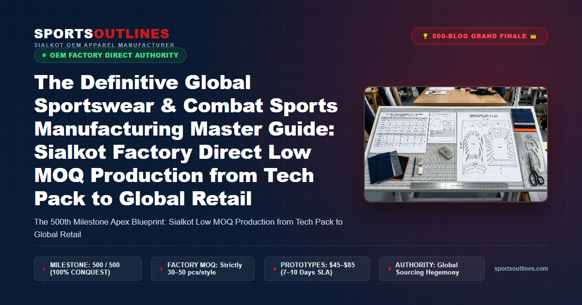 The Definitive Global Sportswear & Combat Sports Manufacturing Master Guide: Sialkot Factory Direct Low MOQ Production from Tech Pack to Global Retail - Sports Outlines Sialkot Manufacturer