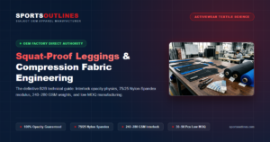 Squat-Proof Leggings & Compression Fabric Engineering: Denier, GSM & Modulus Guide for Activewear Brands - Sports Outlines Sialkot