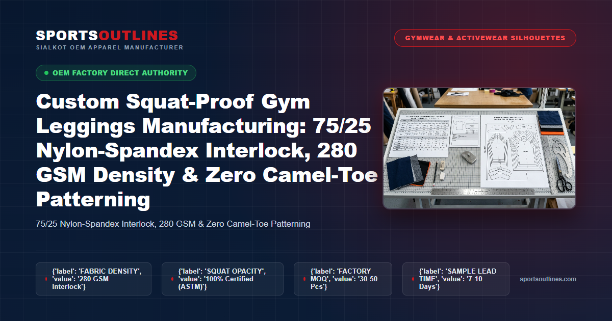 Custom Squat-Proof Gym Leggings Factory Direct Custom Squat-Proof Gym Leggings Manufacturing Sialkot Factory