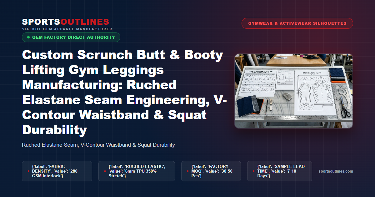 Custom Scrunch Butt Leggings Factory Direct Custom Scrunch Butt Gym Leggings Manufacturing Sialkot Factory