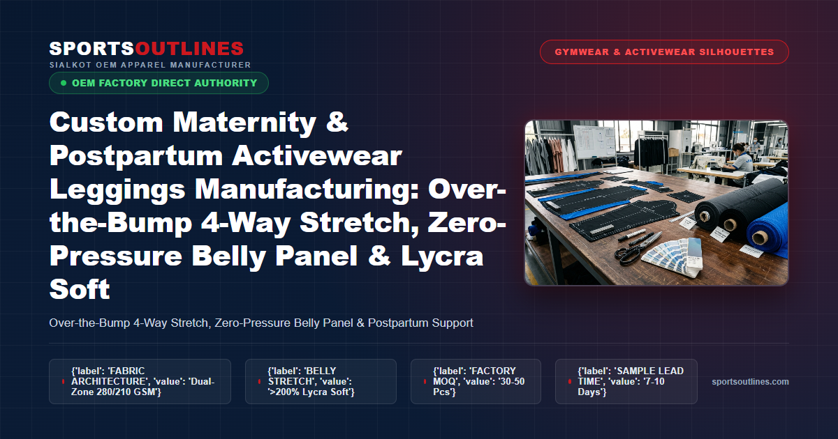 Custom Maternity Activewear Leggings Factory Direct Custom Maternity Activewear Leggings Manufacturing Sialkot Factory