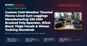 Custom Cold-Weather Thermal Fleece-Lined Gym Leggings Manufacturing: 320 GSM Brushed Poly-Spandex, Wind-Block Thigh Panels & Winter Training Standards - Sports Outlines Sialkot Manufacturer