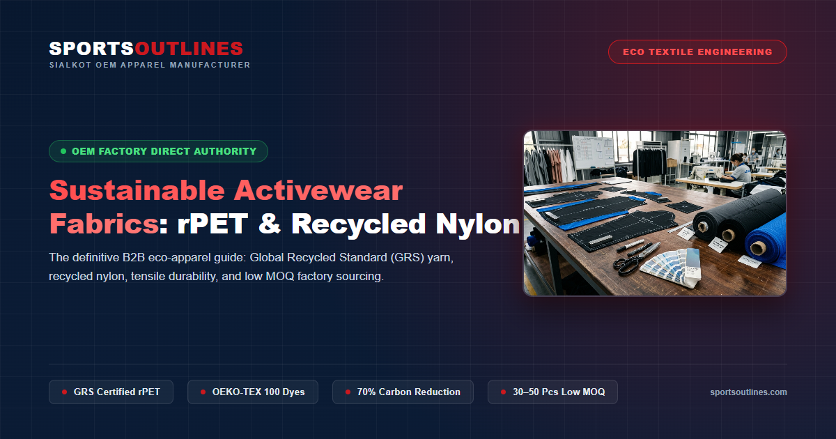 Sustainable Activewear Textile Manufacturing Guide Sustainable Activewear Fabrics: The B2B Sourcing Guide to rPET and Recycled Nylon