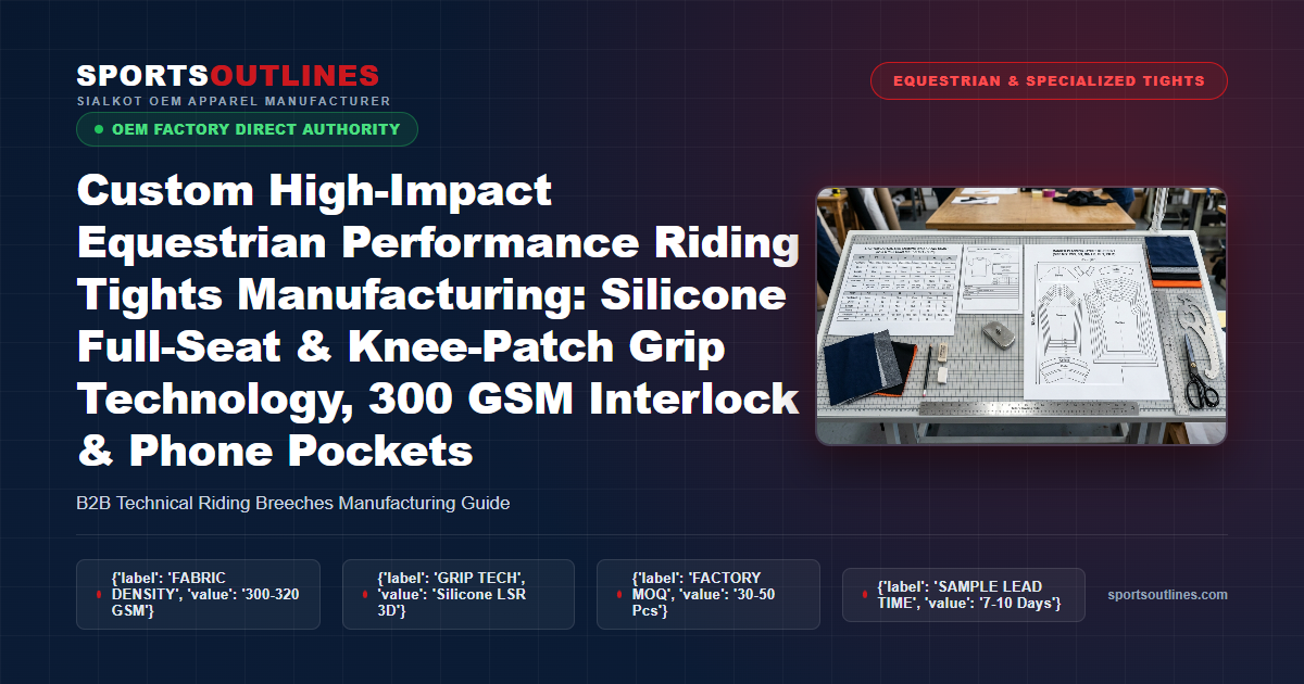Custom High-Impact Equestrian Performance Riding Tights Manufacturing Guide