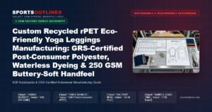 Custom Recycled rPET Eco-Friendly Yoga Leggings Manufacturing: GRS-Certified Post-Consumer Polyester, Waterless Dyeing & 250 GSM Buttery-Soft Handfeel - Sports Outlines Sialkot Manufacturer