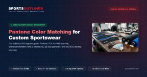 How to Match Pantone Colors in Custom Sportswear: Lab Dips, Strike-Offs & Delta E Guide - Sports Outlines Sialkot
