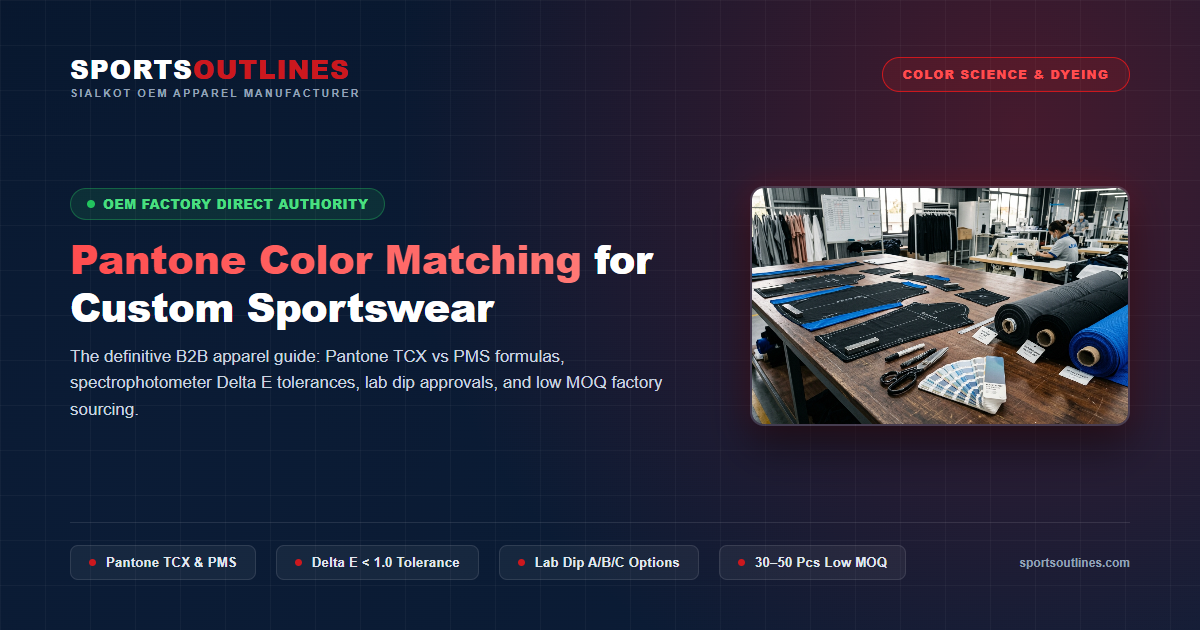 Pantone Color Matching Technical Guide Pantone Color Matching in Custom Sportswear: Lab Dips, Strike-Offs and Delta E Guide