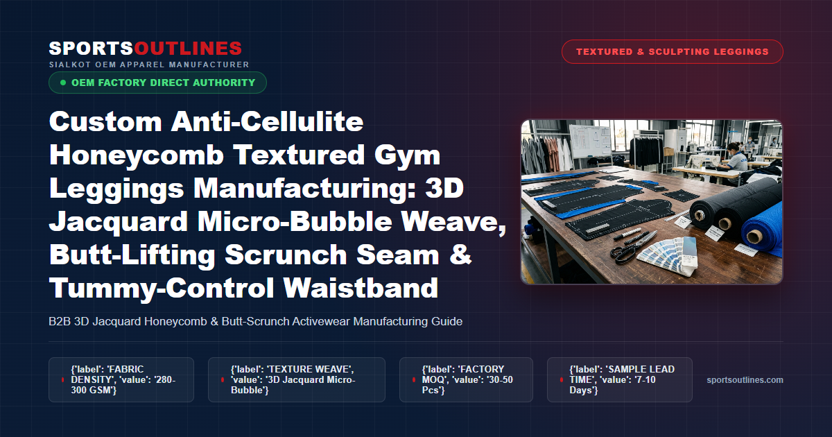 Custom Anti-Cellulite Honeycomb Textured Gym Leggings Manufacturing Guide
