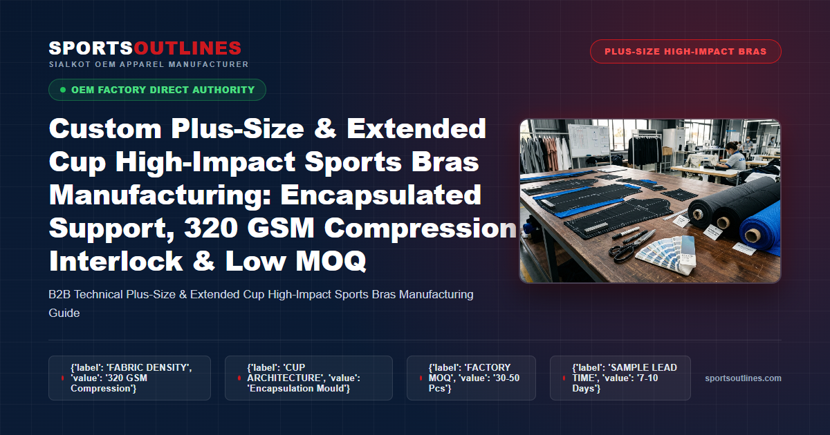 Custom Plus-Size & Extended Cup High-Impact Sports Bras Manufacturing Blueprint