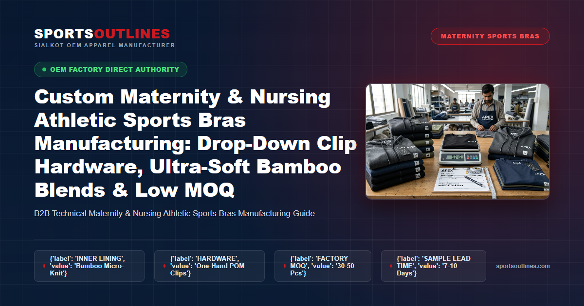 Custom Maternity & Nursing Athletic Sports Bras Manufacturing Blueprint
