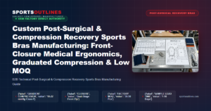 Custom Post-Surgical & Compression Recovery Sports Bras Manufacturing: Front-Closure Medical Ergonomics, Graduated Compression & Low MOQ - Sports Outlines Sialkot Manufacturer