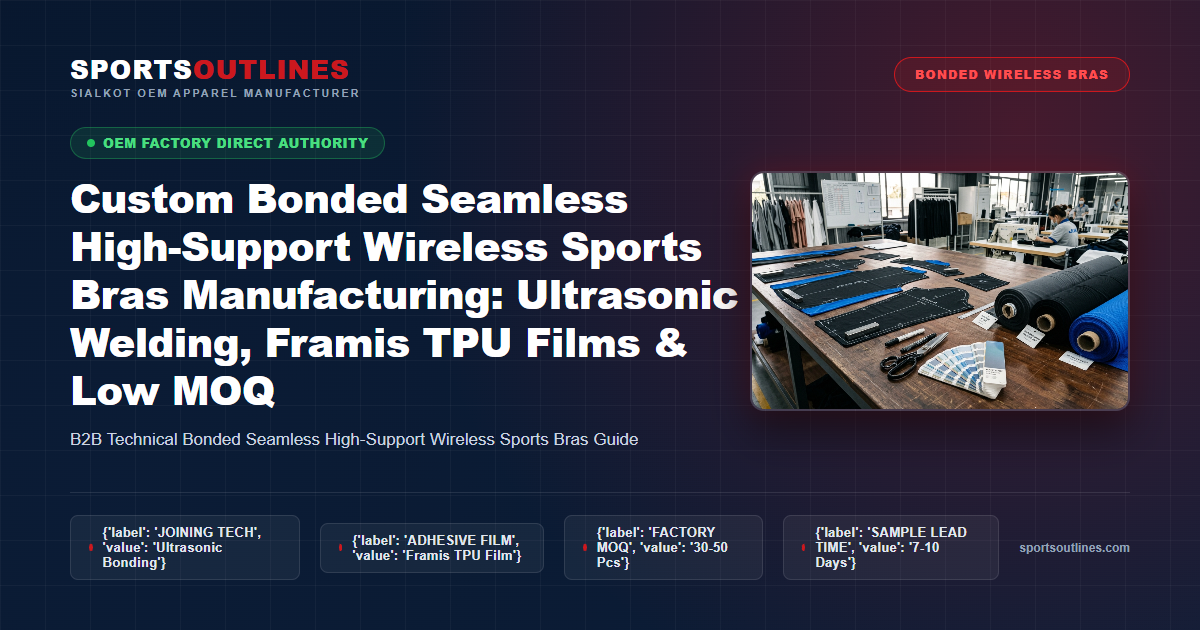 Custom Bonded Seamless High-Support Wireless Sports Bras Manufacturing Blueprint