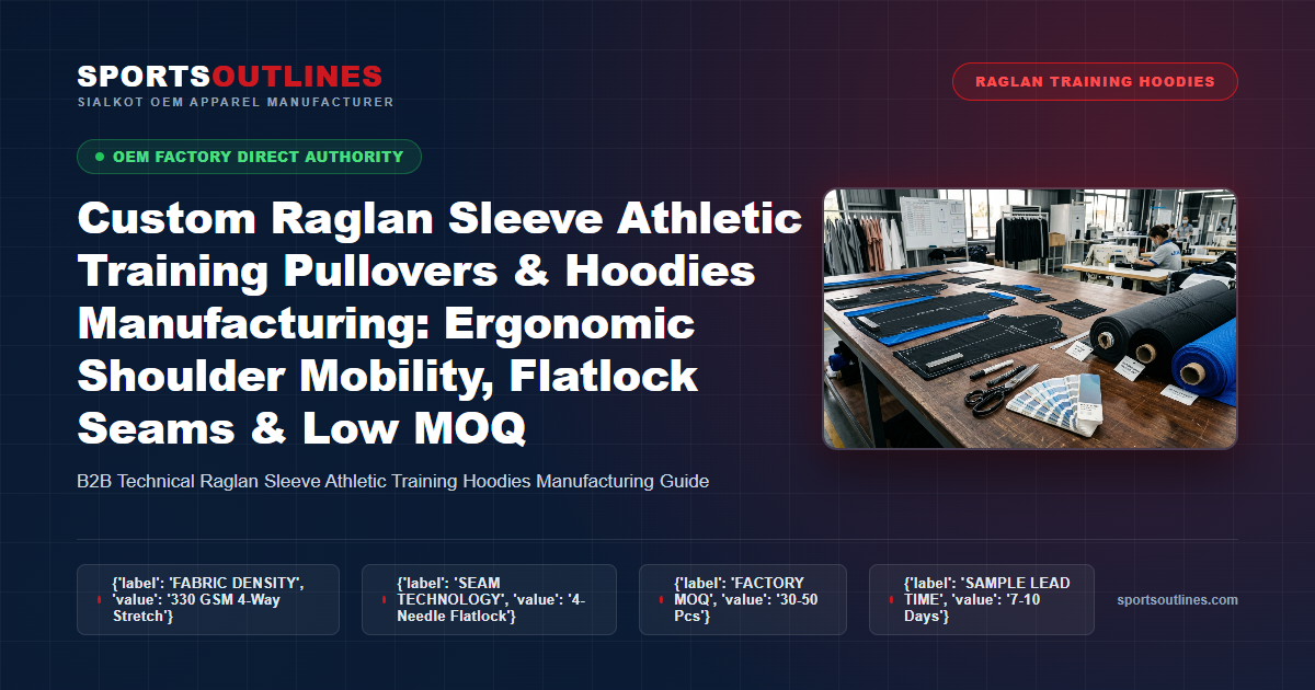 Custom Raglan Sleeve Athletic Training Pullovers & Hoodies Manufacturing Blueprint