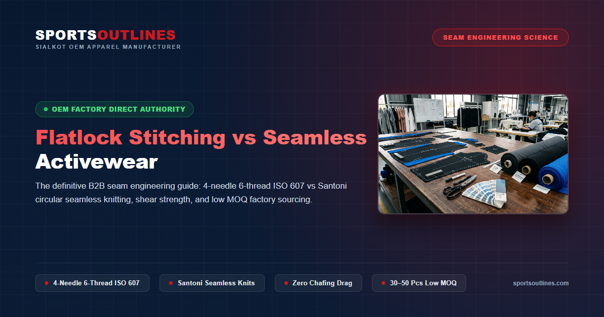 Flatlock Stitching vs Seamless Athletic Apparel: Seam Strength, Chafing & Cost Comparison for Activewear - Sports Outlines Sialkot