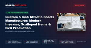 Custom 5 Inch Athletic Shorts Manufacturer: Modern Inseams, Scalloped Hems & B2B Production - Sports Outlines Sialkot Manufacturer