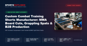 Custom Combat Training Shorts Manufacturer: MMA Board Cuts, Grappling Spats & B2B Production - Sports Outlines Sialkot Manufacturer