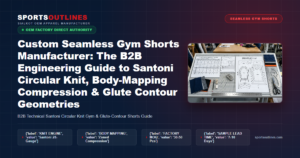 Custom Seamless Gym Shorts Manufacturer: The B2B Engineering Guide to Santoni Circular Knit, Body-Mapping Compression & Glute Contour Geometries - Sports Outlines Sialkot Manufacturer
