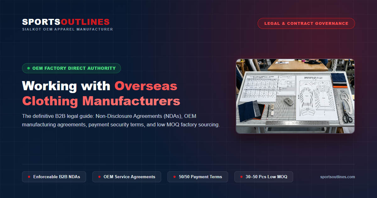 Overseas Clothing Manufacturer Contracts Guide Working with Overseas Clothing Manufacturers: Contracts, NDAs and OEM Manufacturing Agreements