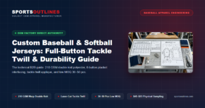 Custom Baseball & Softball Jerseys: Full-Button Tackle Twill & Durability Guide - Sports Outlines Sialkot Manufacturer