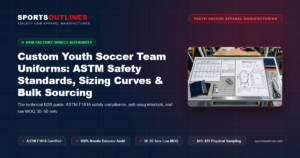 Custom Youth Soccer Team Uniforms: ASTM Safety Standards, Sizing Curves & Bulk Sourcing - Sports Outlines Sialkot Manufacturer