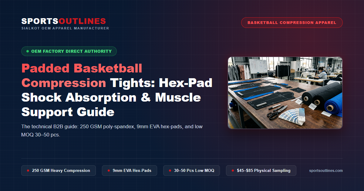 Custom Padded Basketball Compression Sialkot Manufacturer Padded Basketball Compression Tights Hex Pad Sourcing Guide