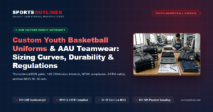 Custom Youth Basketball Uniforms & AAU Teamwear: Sizing Curves, Durability & Regulations - Sports Outlines Sialkot Manufacturer