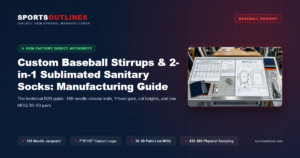 Custom Baseball Stirrups & 2-in-1 Sublimated Sanitary Socks: Manufacturing Guide - Sports Outlines Sialkot Manufacturer