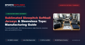 Sublimated Slowpitch Softball Jerseys & Sleeveless Tops: Manufacturing Guide - Sports Outlines Sialkot Manufacturer