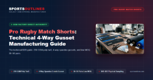 Pro Rugby Match Shorts: Technical 4-Way Gusset Manufacturing Guide - Sports Outlines Sialkot Manufacturer
