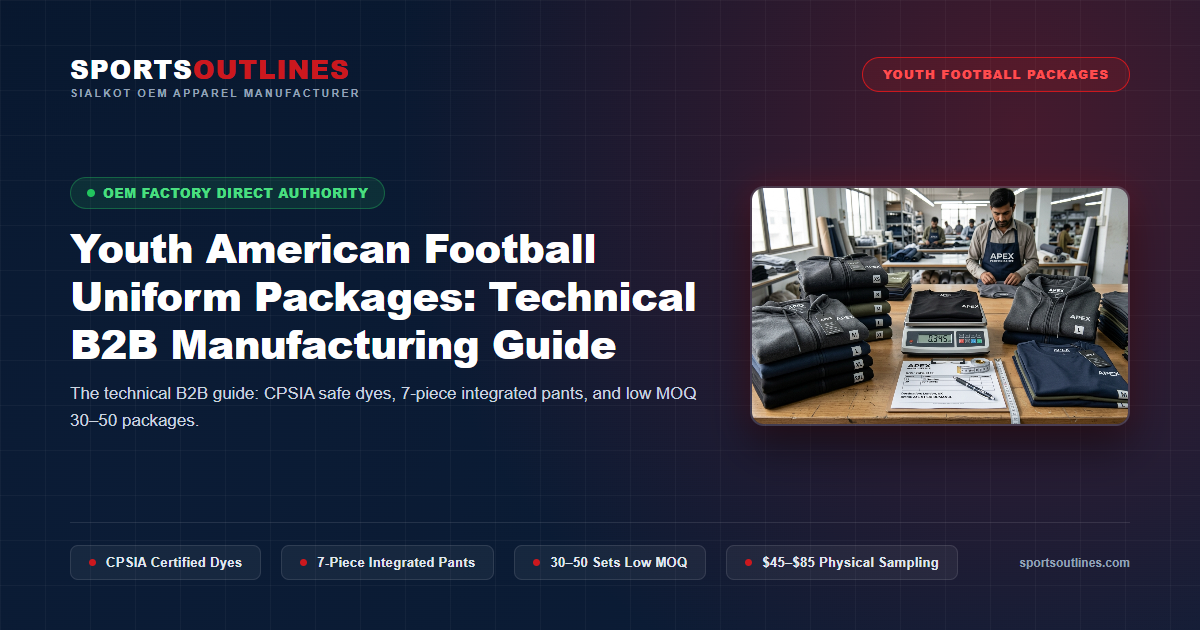 Read more about the article Youth American Football Uniform Packages: Technical B2B Manufacturing Guide