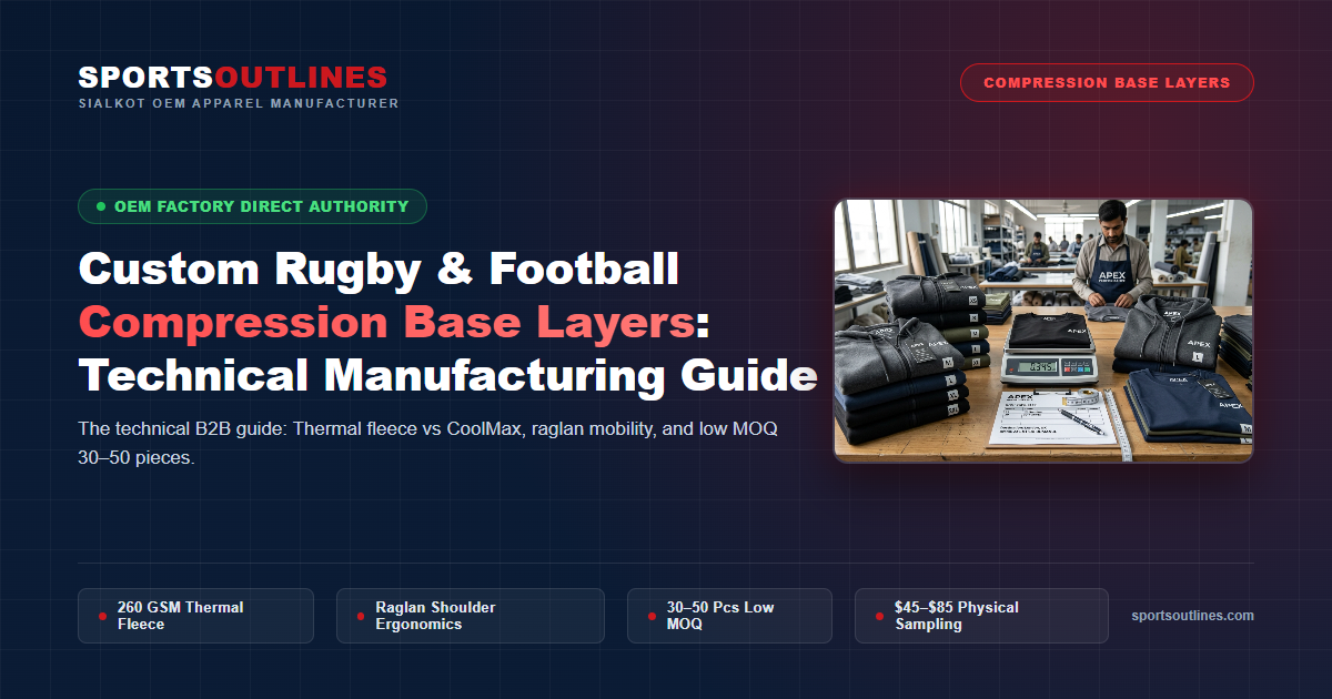 Custom Rugby Compression Base Layers Sialkot Factory Custom Rugby and Football Compression Base Layers Manufacturing