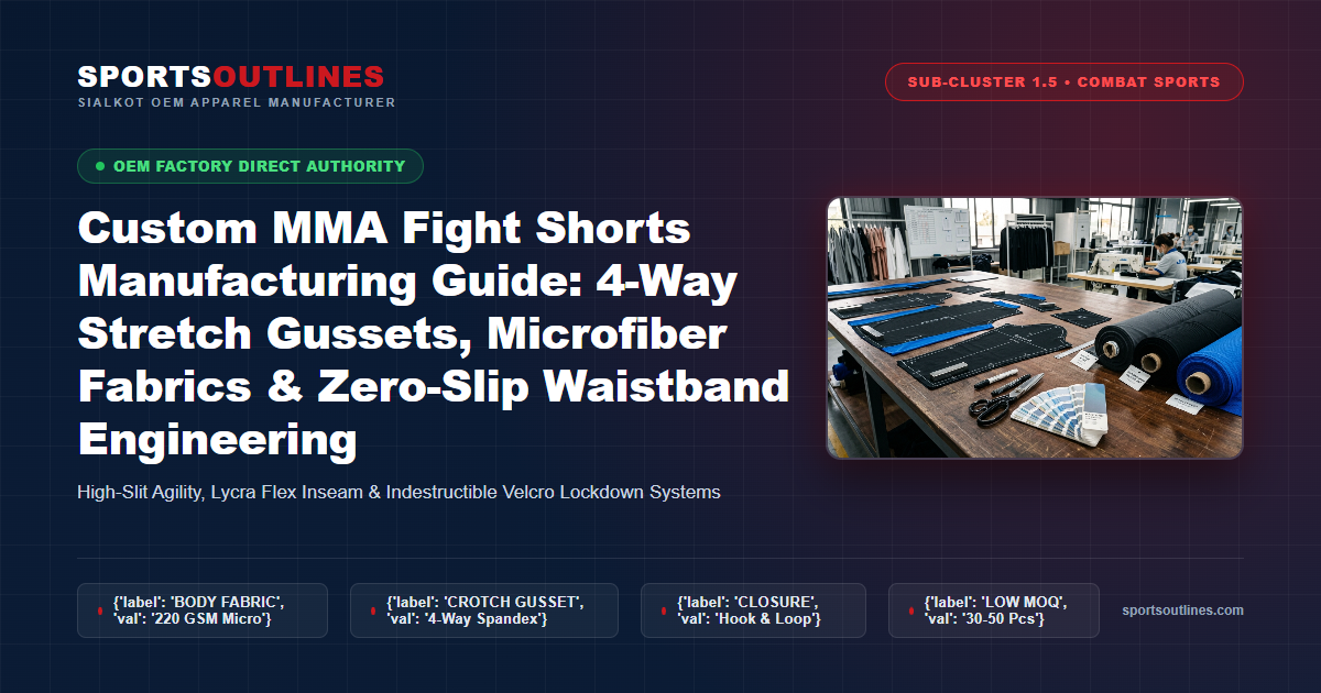 Custom Sublimated MMA Shorts Factory Direct Custom MMA Fight Shorts Manufacturing Sialkot Factory