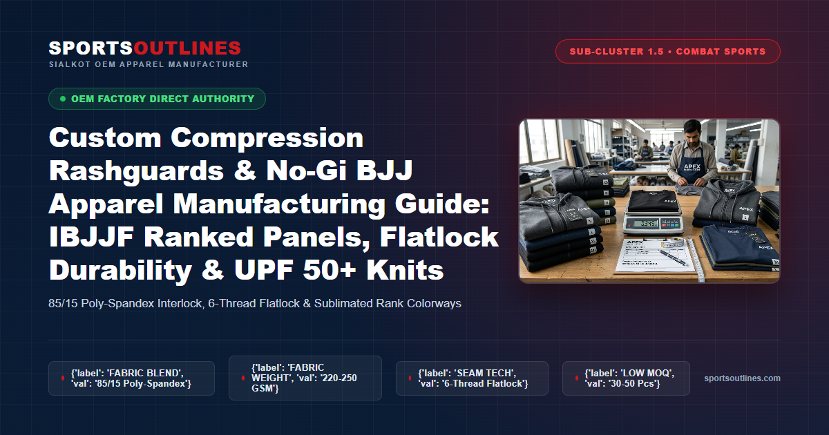 Custom BJJ Rashguards Factory Direct Custom Compression Rashguards Manufacturing Sialkot