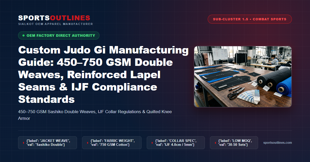 Custom Judo Uniforms Factory Direct Custom Judo Gi Manufacturing Sialkot Factory
