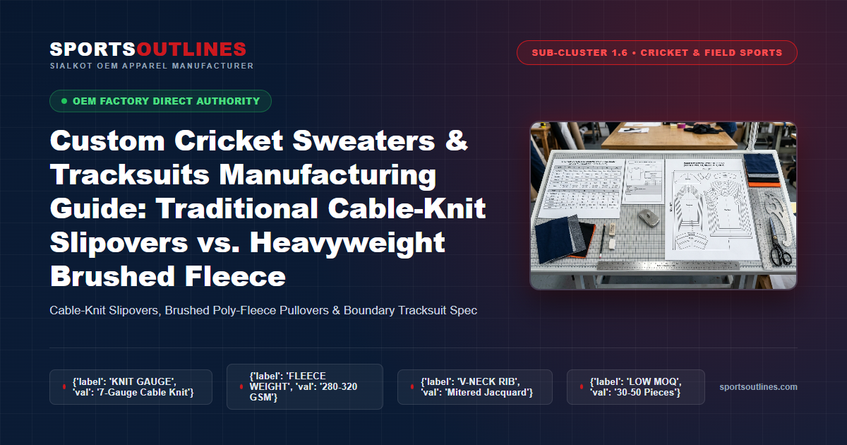 Custom Cricket Sweaters Factory Direct Custom Cricket Sweaters and Tracksuits Manufacturing Sialkot