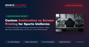 Custom Sublimation vs Screen Printing for Sports Uniforms: Durability, Cost and MOQ Comparison