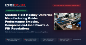Custom Field Hockey Uniforms Manufacturing Guide: Performance Smocks, Compression-Lined Skorts & FIH Regulations - Sports Outlines Sialkot Manufacturer
