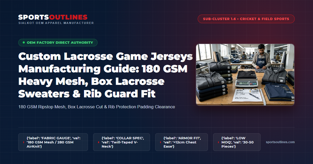 Custom Lacrosse Game Jerseys Factory Direct Custom Lacrosse Game Jerseys Manufacturing Sialkot Factory