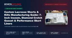 Custom Lacrosse Shorts & Kilts Manufacturing Guide: 7-Inch Inseam, Diamond Crotch Gusset & Performance Skort Liners - Sports Outlines Sialkot Manufacturer