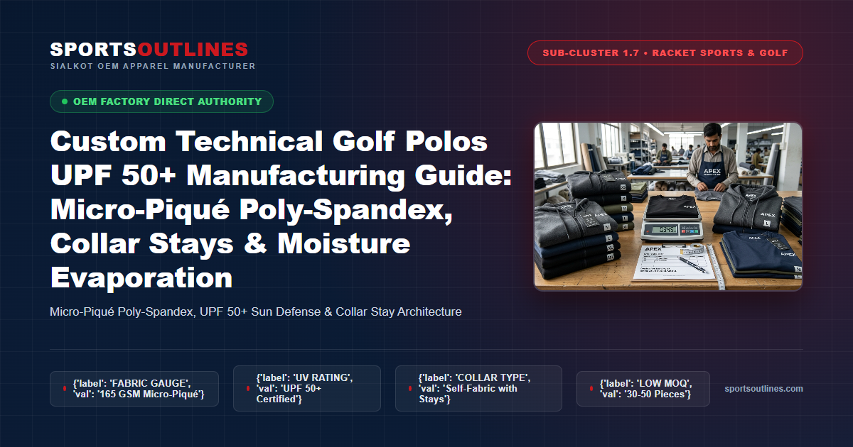 Custom Golf Polos Factory Direct Custom Technical Golf Polos Manufacturing Sialkot Factory