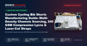 Custom Cycling Bib Shorts Manufacturing Guide: Multi-Density Chamois Sourcing, 240 GSM Compression Lycra & Laser-Cut Straps - Sports Outlines Sialkot Manufacturer